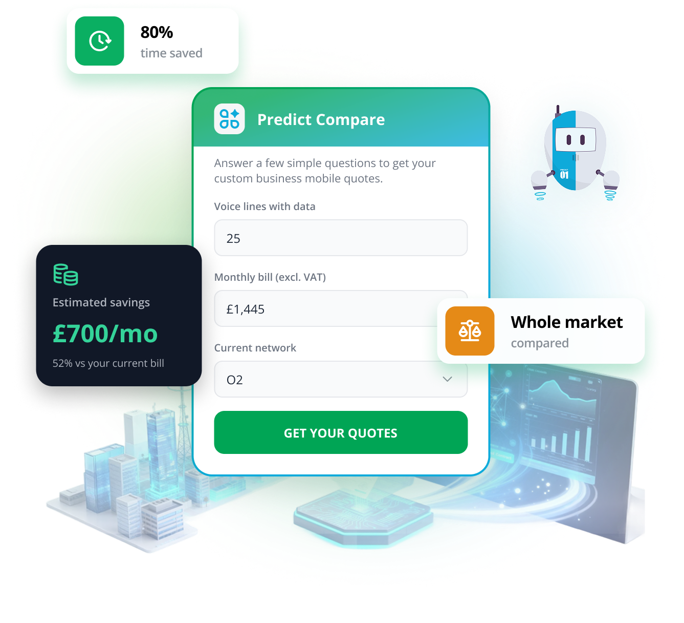 Predict Compare live deal comparison